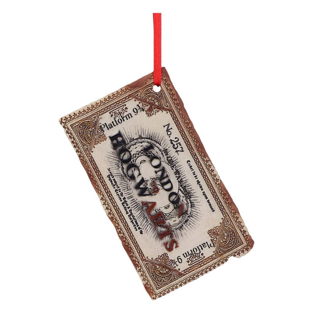 Ticket Poudlard Express en décoration de sapin Harry Potter 9,5 cm