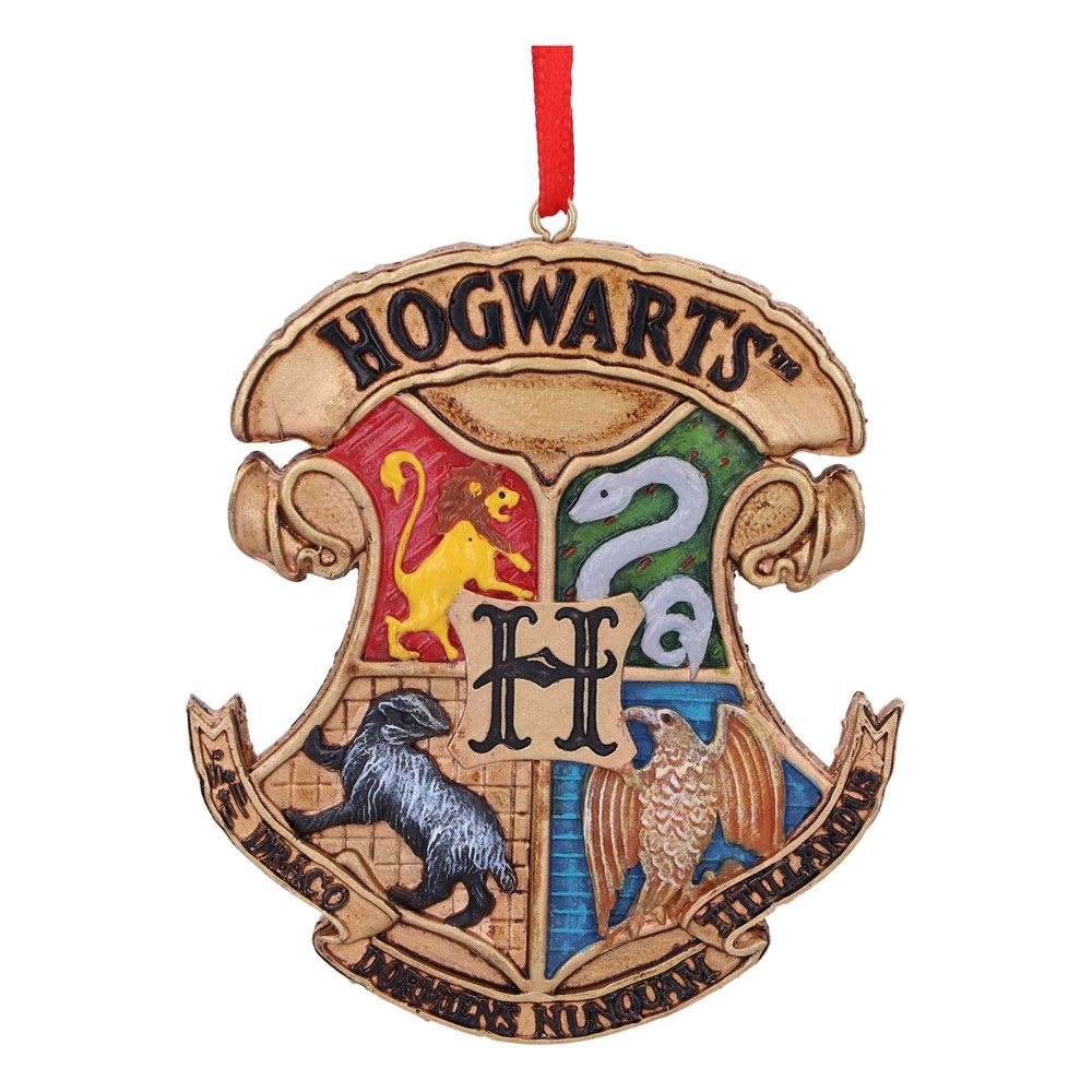 Décoration de sapin Harry Potter emblème de Poudlard 8 cm