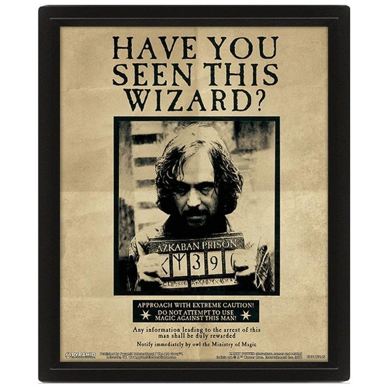 Poster Lenticulaire - Sirius Black Wanted (26X20cm)