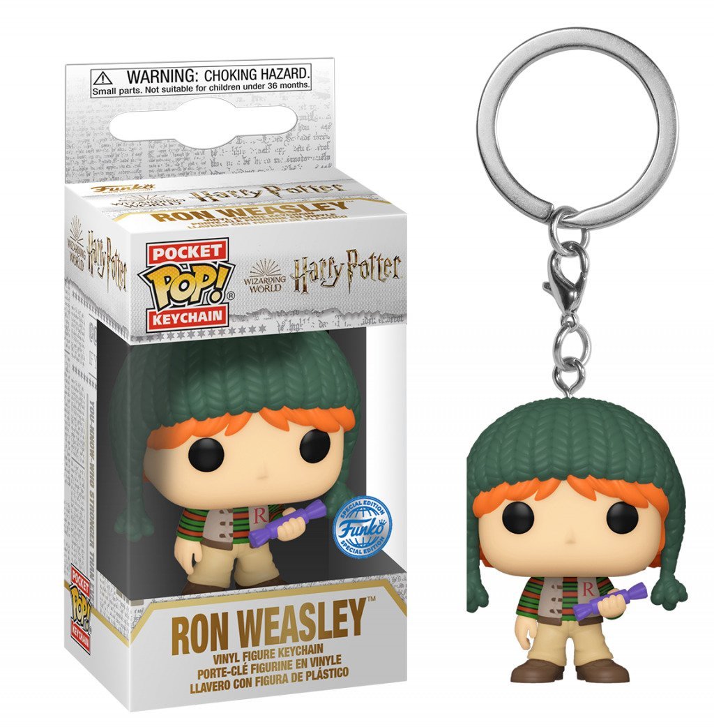 Porte-clés POP! Ron en version Noël