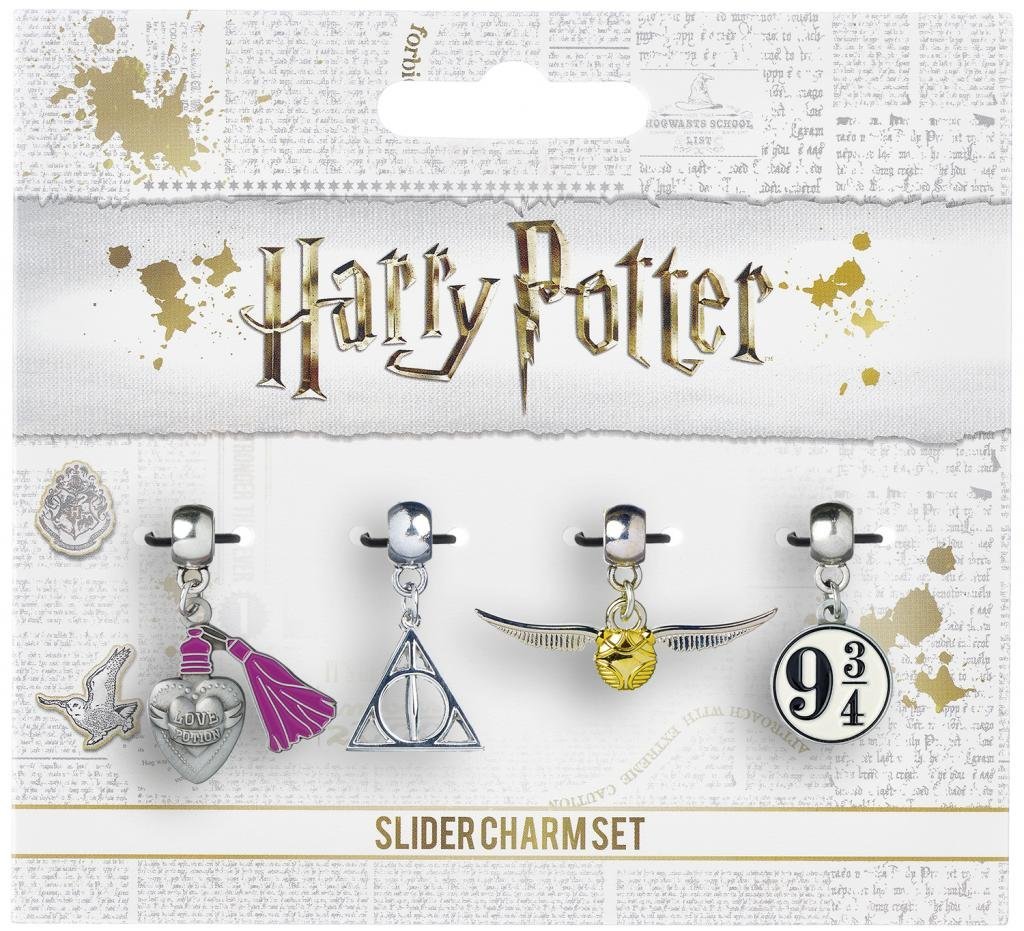 Charms Slider Pour Collier & Bracelet (4Pcs) Harry Potter