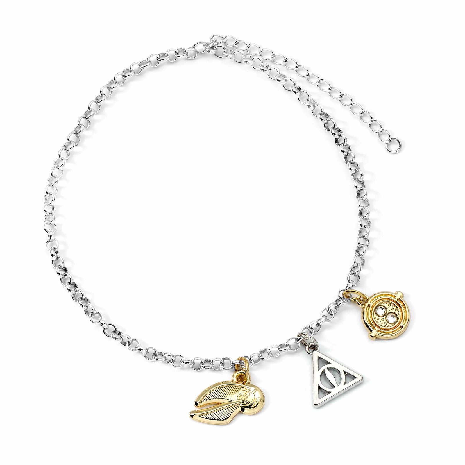 Bracelet Harry Potter en alliage de zinc avec 3 charmes