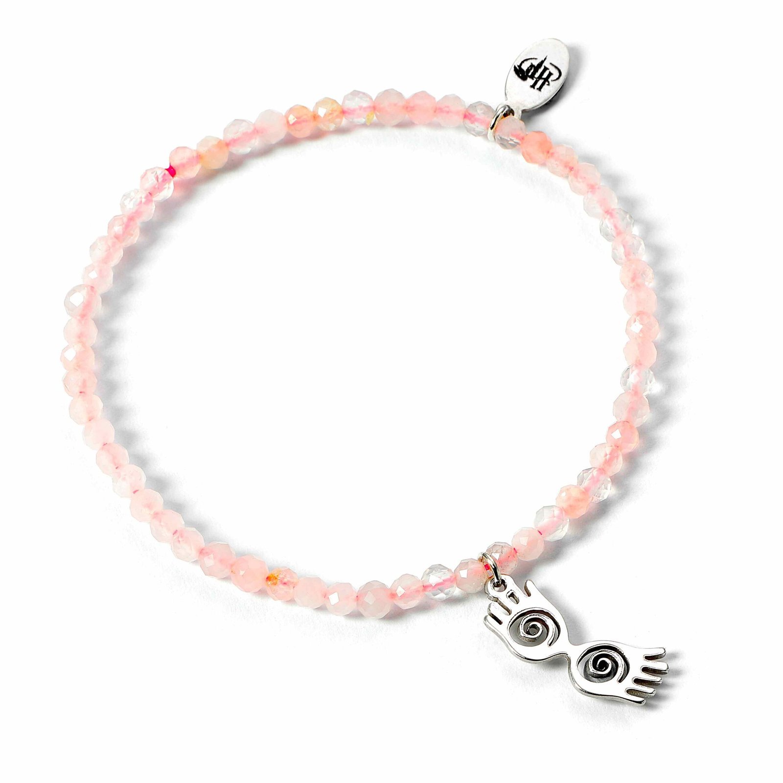 Bracelet Harry Potter Luna Lovegood en perles avec lunettes argent