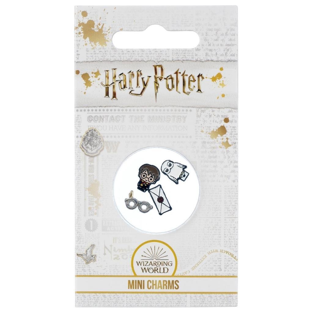 Collier charms Harry Potter avec Harry, lot de 4 pièces