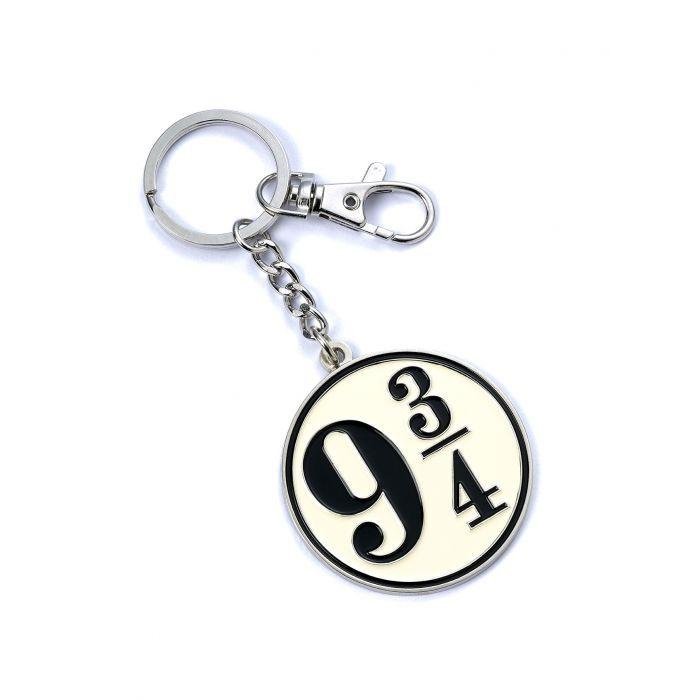 Porte-clés Harry Potter Platform 9 3/4 plaqué argent