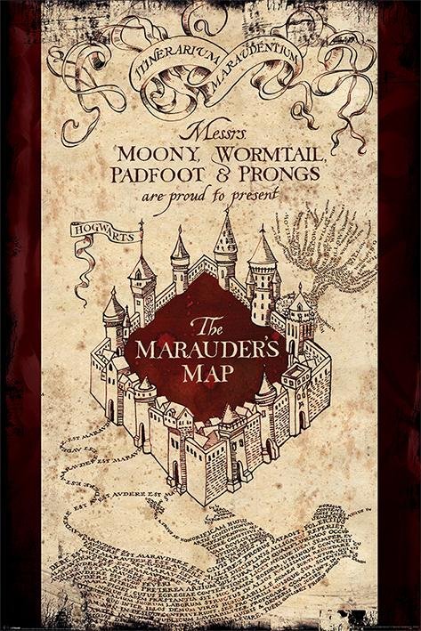 Poster Harry Potter - Carte du Maraudeur (61X91cm)