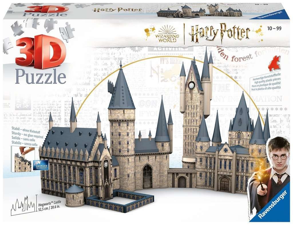Puzzle 3D Harry Potter 1000Pcs, Grande Salle de Poudlard et Tour d’Astronomie