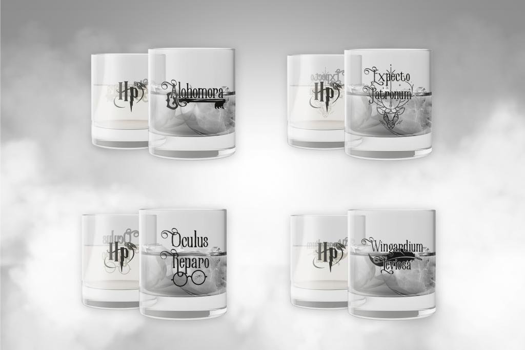 Verres à Scotch Harry Potter Charms Edition lot de 4