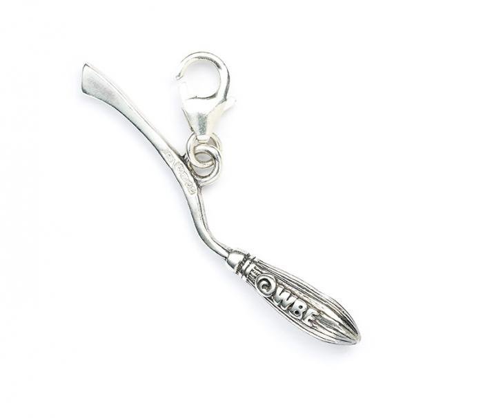 Clip Charm Harry Potter en Argent, Nimbus 2000