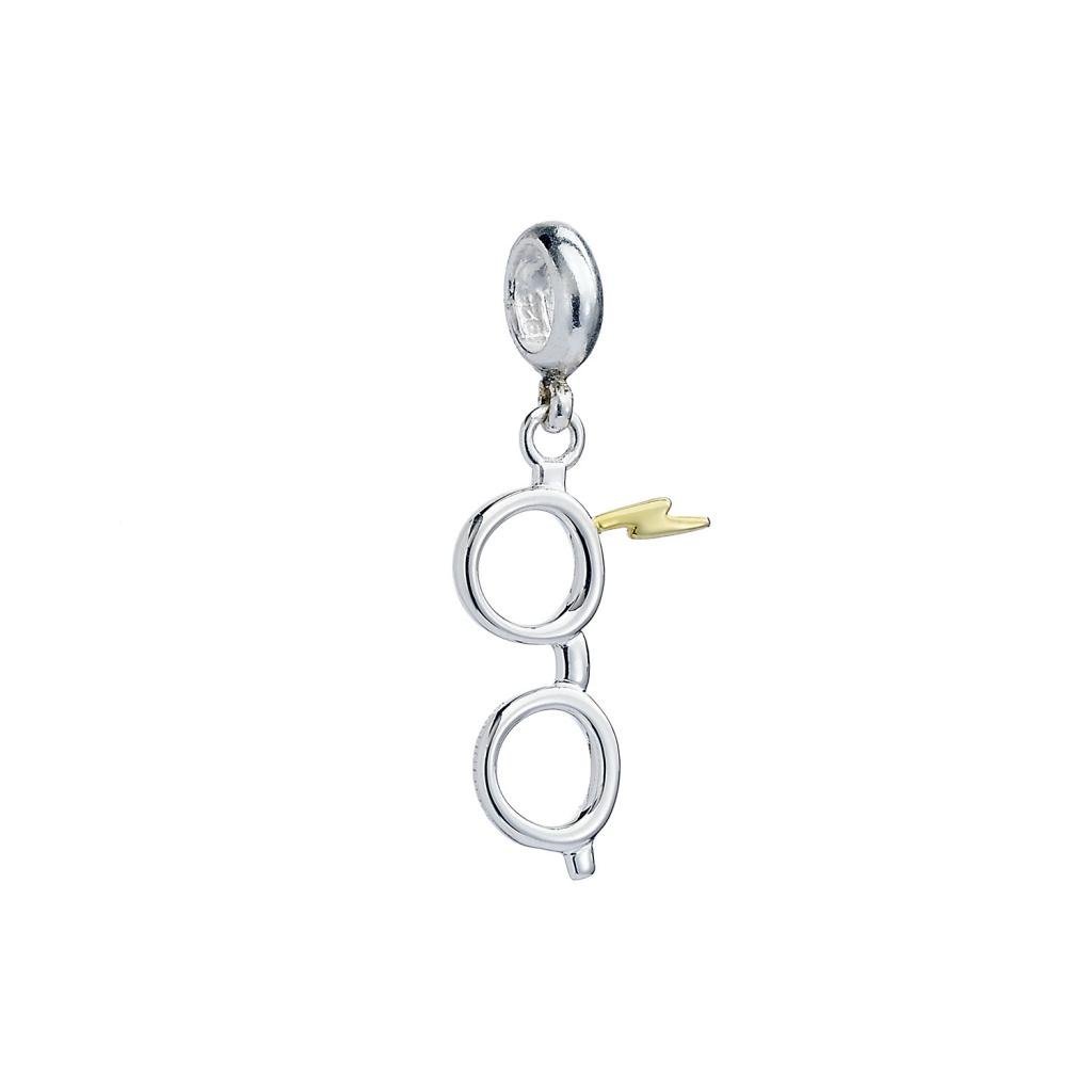 Pendentif charm éclair et lunettes pour bracelet