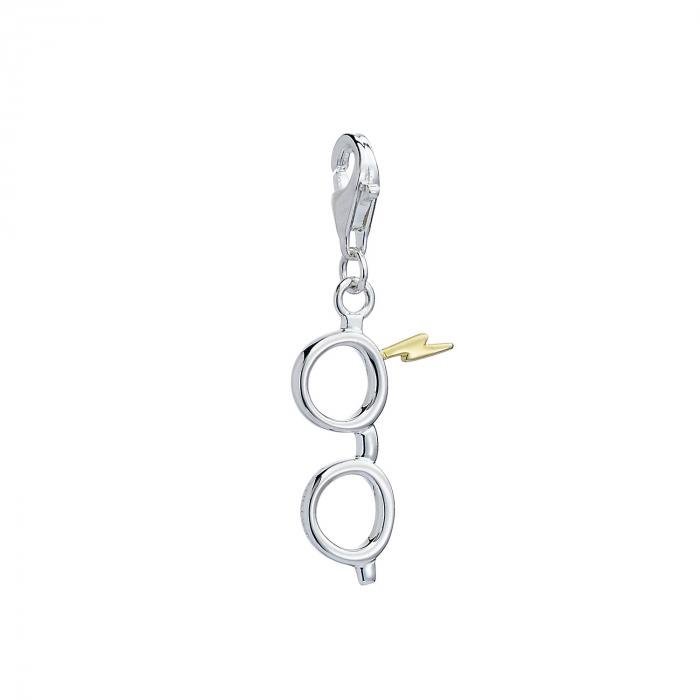 Clip charm Harry Potter pour bracelet - Éclair et lunettes
