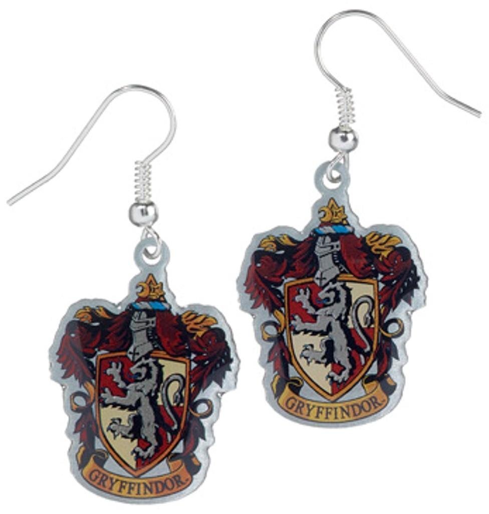 Boucles d’oreilles pendantes Harry Potter à l’emblème Griffondor