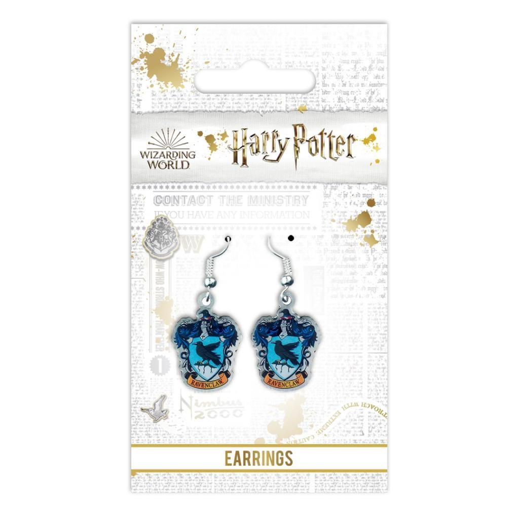 Boucles d’oreilles Harry Potter pendantes avec emblème Serdaigle