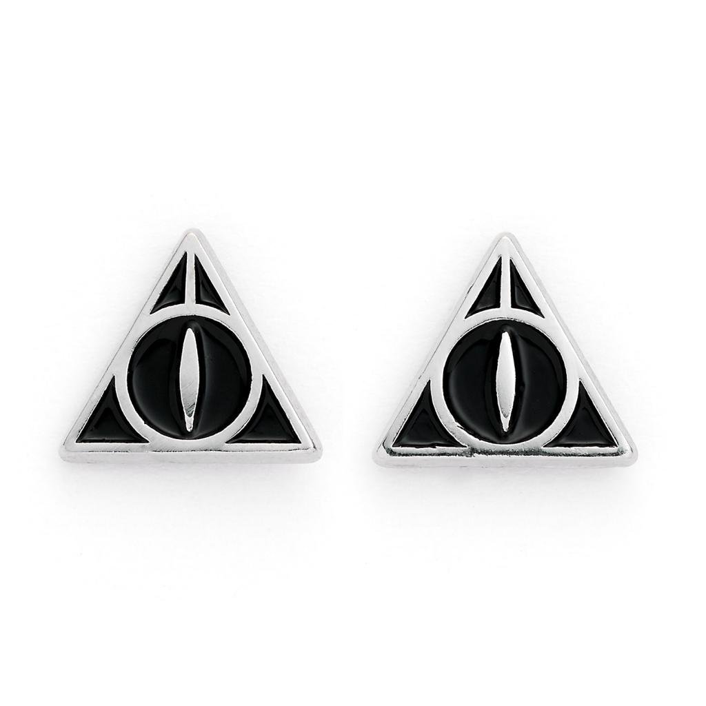 Boucles d’oreilles Harry Potter Reliques de la Mort noires