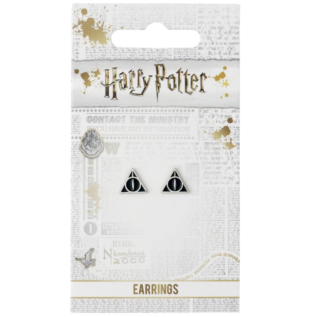 Boucles d’oreilles Harry Potter Reliques de la Mort noires