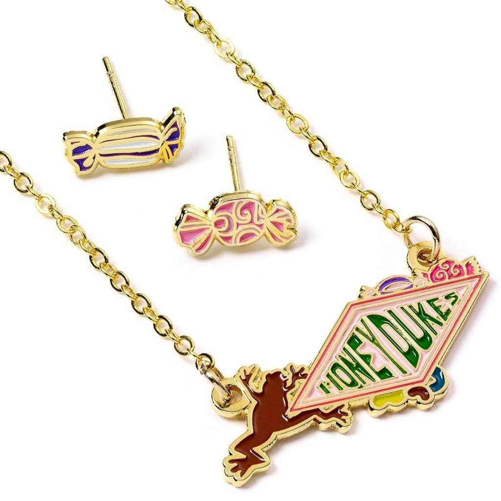 Parure Harry Potter Honeydukes avec collier et boucles d’oreilles