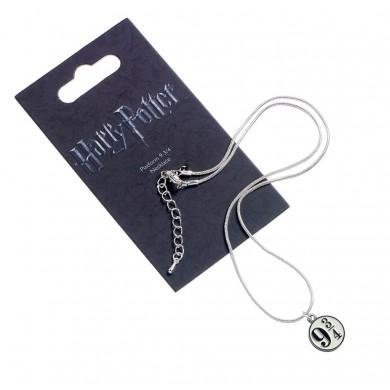 Collier pendentif Harry Potter Platform 9 3/4 plaqué argent