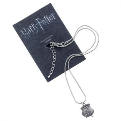 Collier pendentif Harry Potter Potion Chaudron plaqué argent