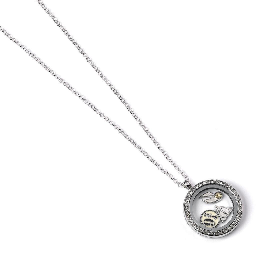 Collier Médaillon + 3 Minis Charms Harry Potter
