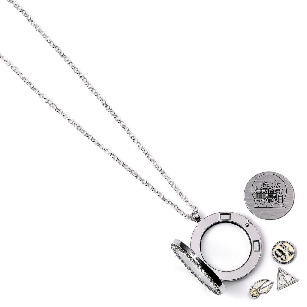 Collier Médaillon + 3 Minis Charms Harry Potter