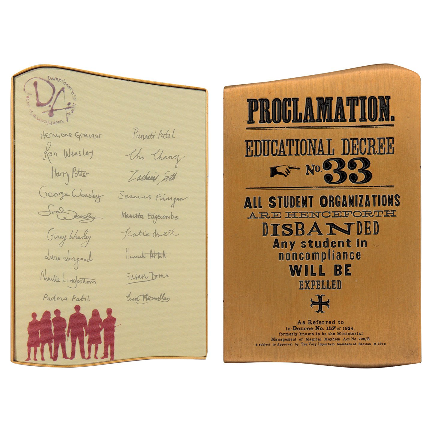 Lingot collector Harry Potter Armée de Dumbledore édition limitée
