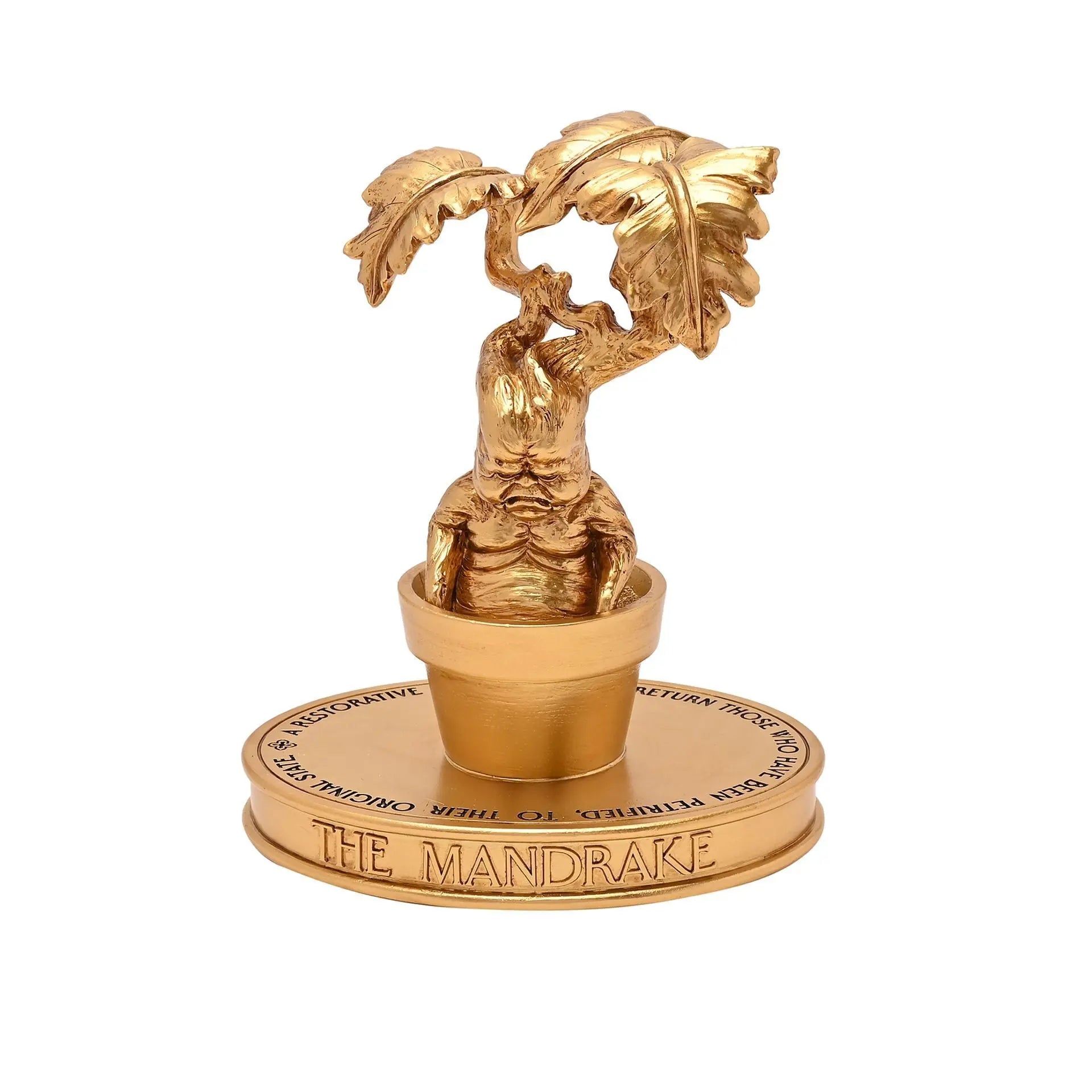 Figurine Dorée Mandragore, Harry Potter