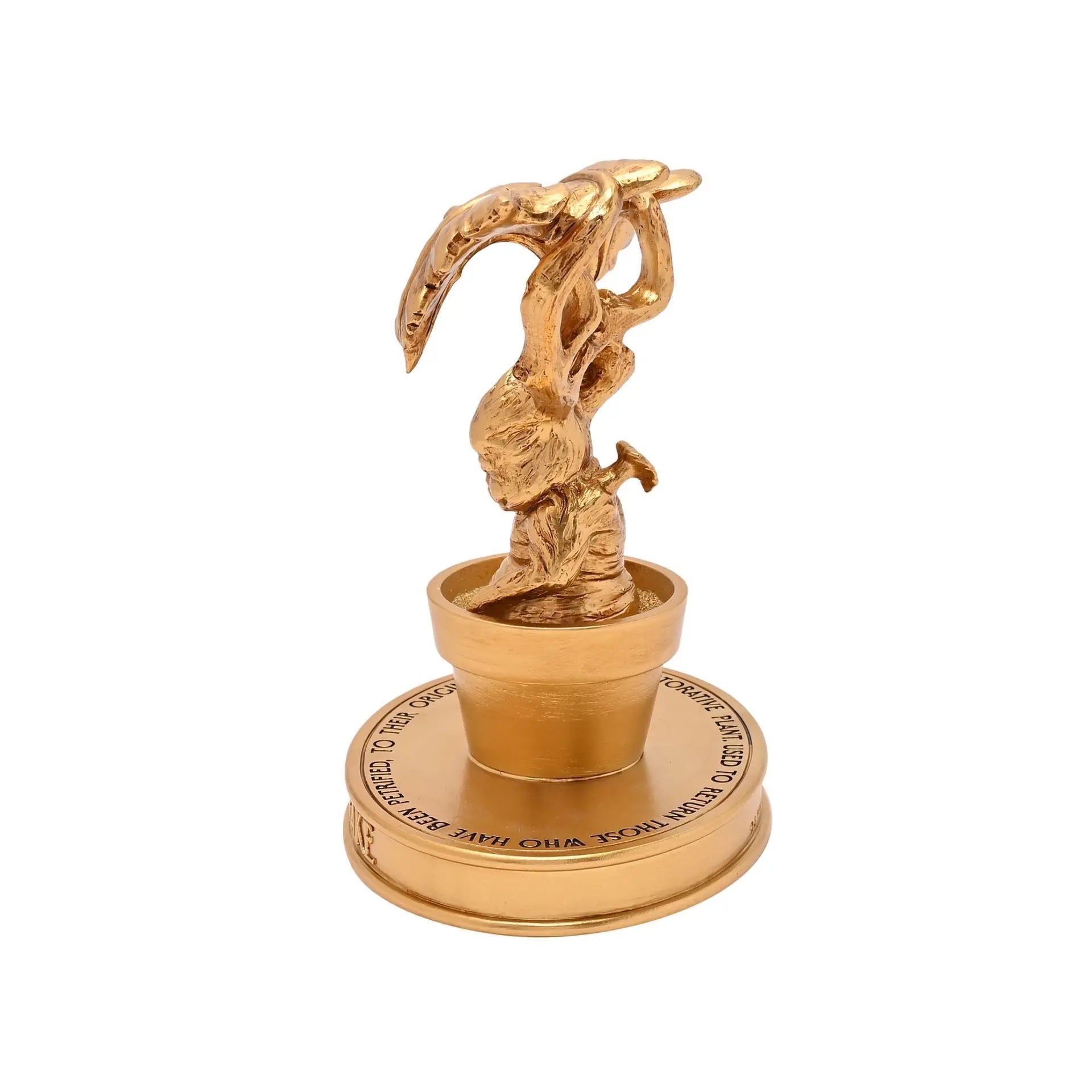 Figurine Dorée Mandragore, Harry Potter