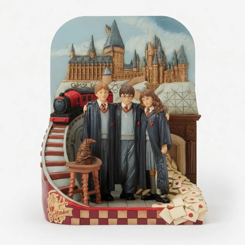 Figurine Scène Film Trio & Château, Jim Shore Harry Potter