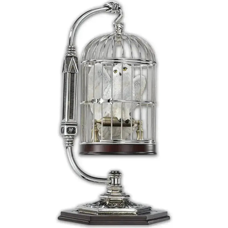Hedwige en cage miniature 25 cm