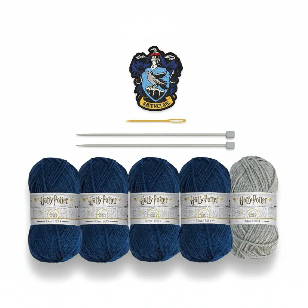 Kit tricot écharpe Serdaigle, aiguilles 3,5 mm incluses