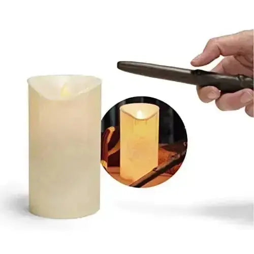 Lampe bougie LED avec télécommande baguette Harry Potter