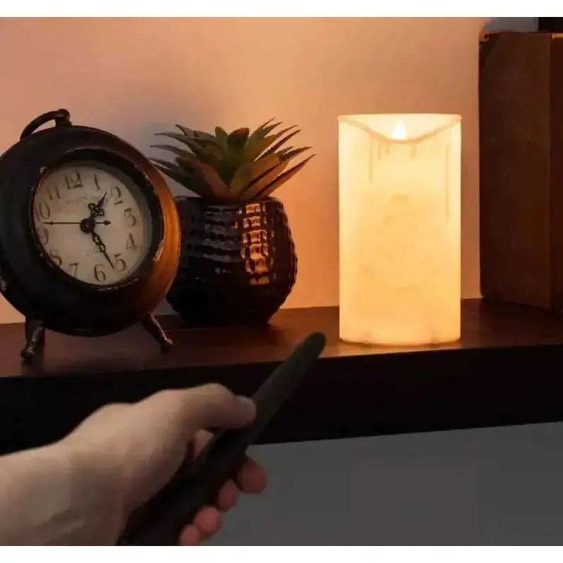 Lampe bougie LED avec télécommande baguette Harry Potter
