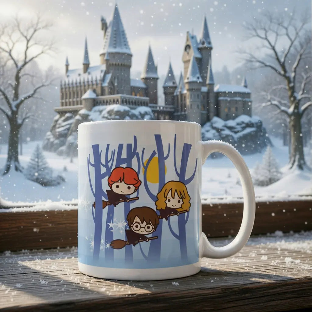 Mug Chibi Trio Volant Kawaii Harry Potter