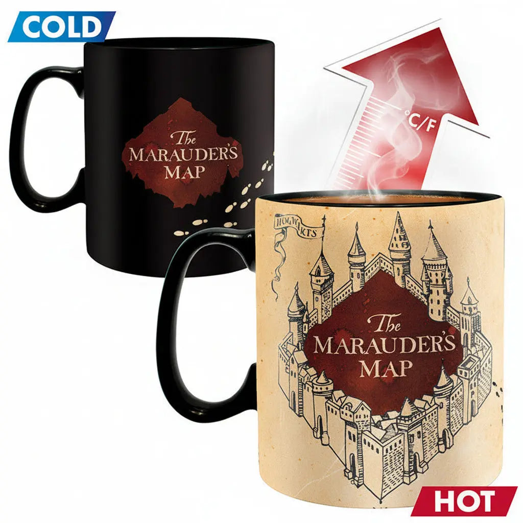 Mug Harry Potter Thermo-réactif Carte du Maraudeur, 460 ml