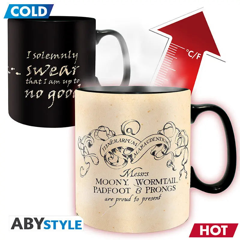 Mug Harry Potter Thermo-réactif Carte du Maraudeur, 460 ml