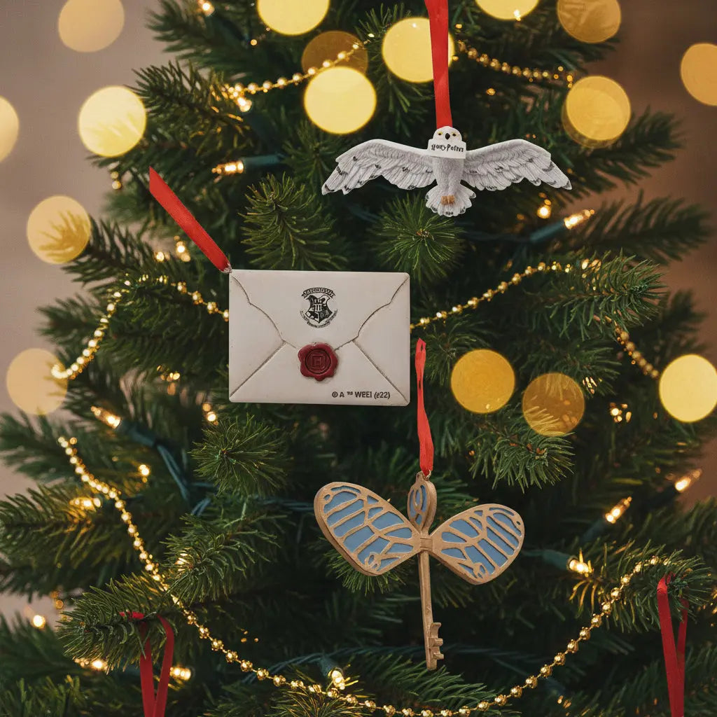 Pack 3 Décorations Lettre Hedwige et Clé, Harry Potter