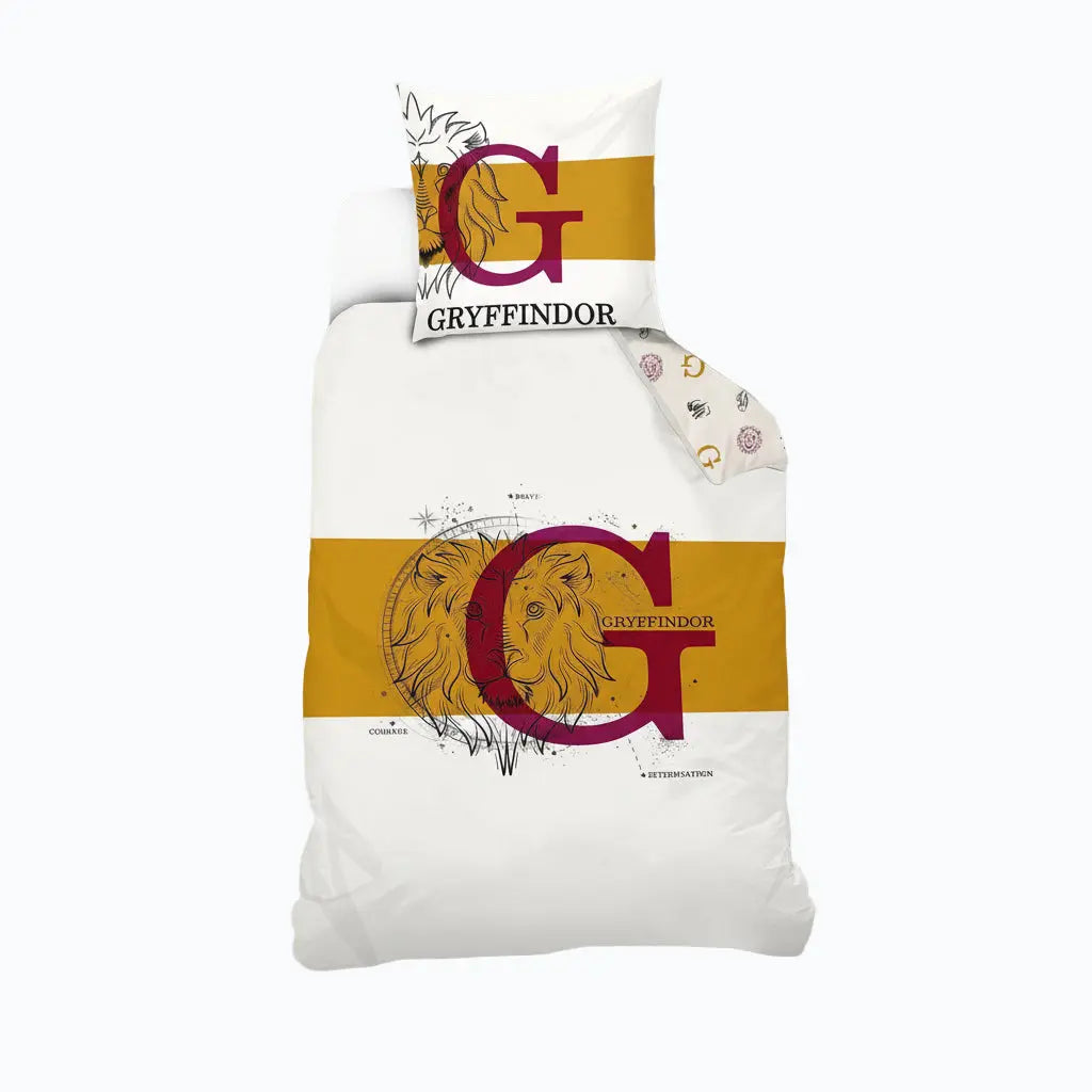 Parure Housse Couette Gryffondor Coton 140x200 cm Harry Potter