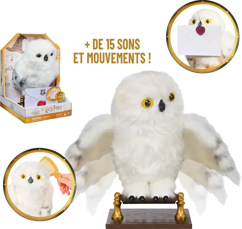 Peluche Hedwige Interactive 30 cm