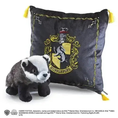 Peluche et coussin de la Maison de Poufsouffle Harry Potter
