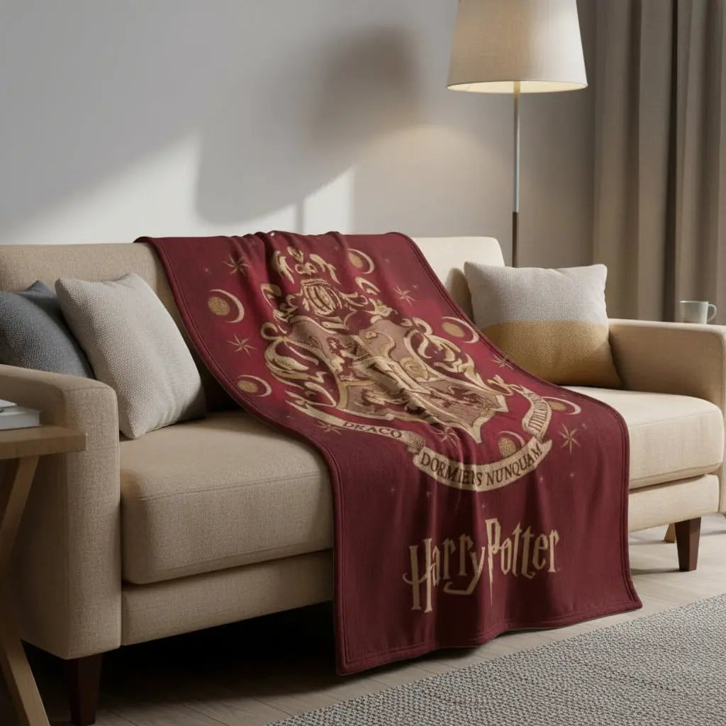 Plaid Polaire Hogwarts Rouge 100 x 140 cm