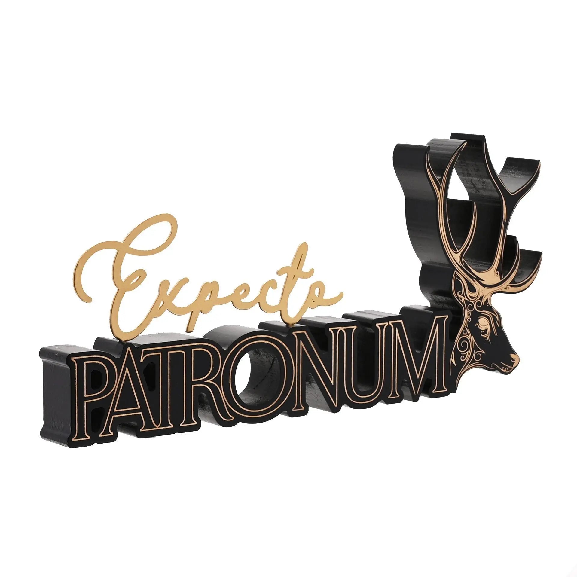 Plaque décorative Expecto Patronum en bois, 290 x 130 mm