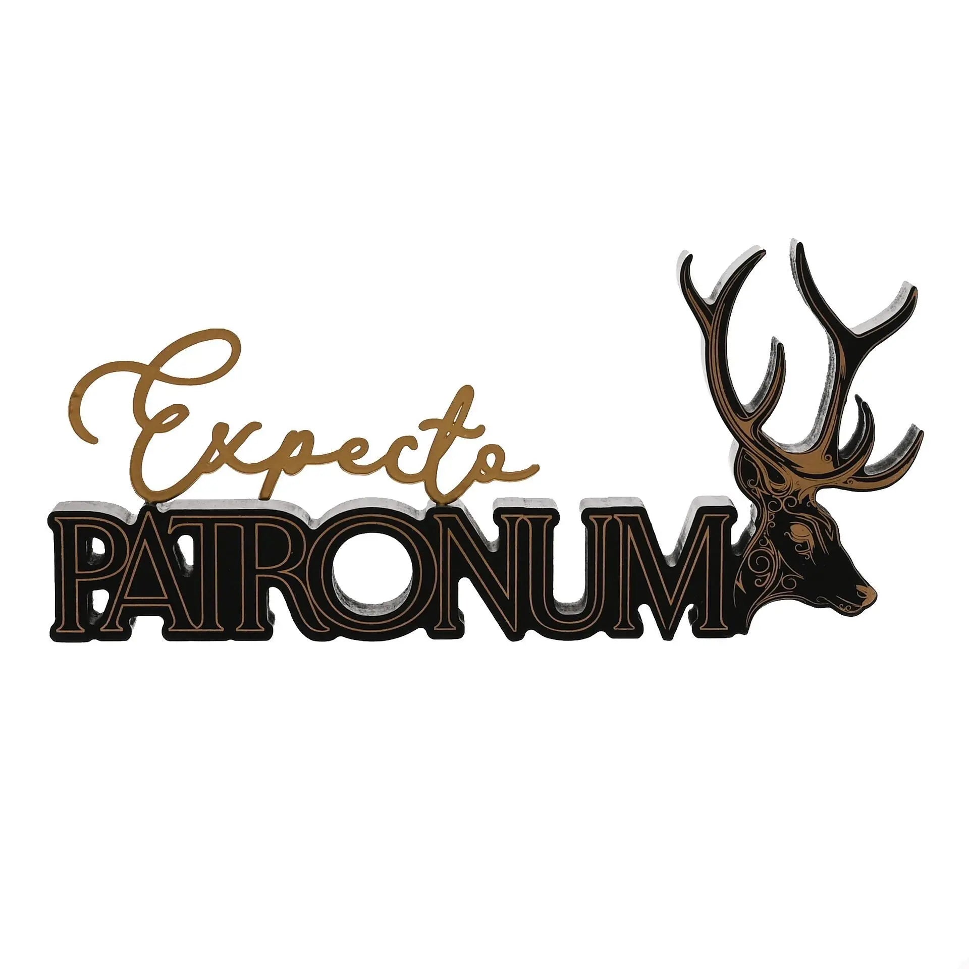 Plaque décorative Expecto Patronum en bois, 290 x 130 mm