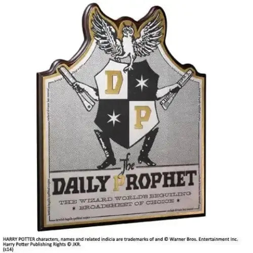 Plaque murale Daily Prophet en bois 30 x 35 cm