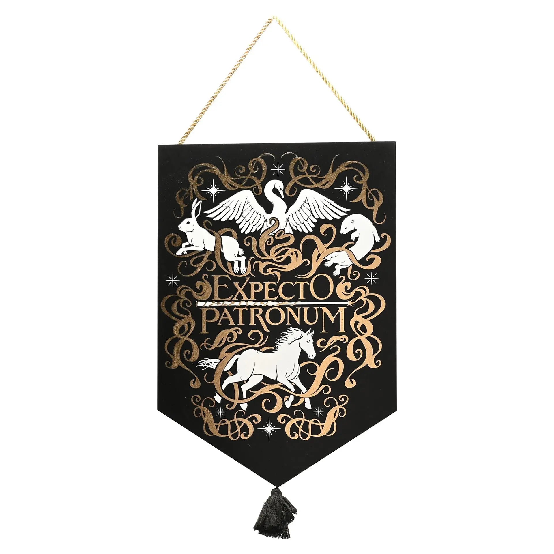 Plaque suspendue Expecto Patronum phosphorescente 589 mm