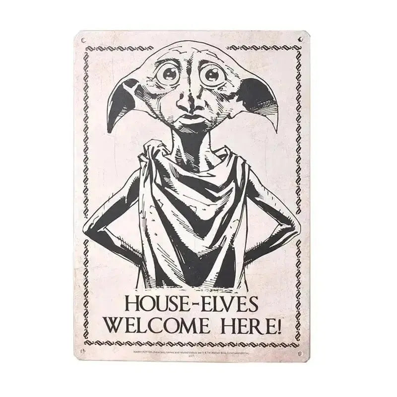 Plaque en métal Dobby 15 x 21 cm