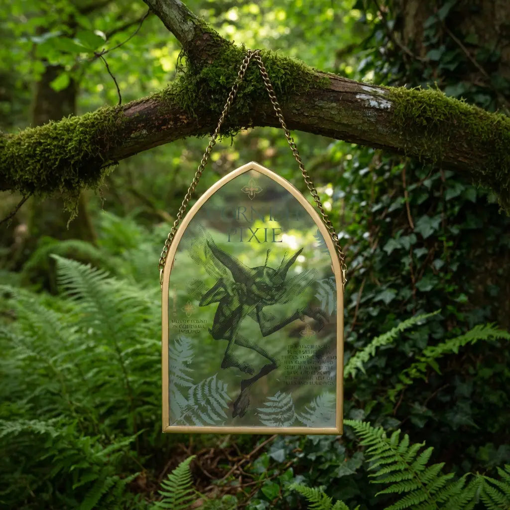 Plaque en verre Lutin de Cornouailles 27 x 13,5 cm