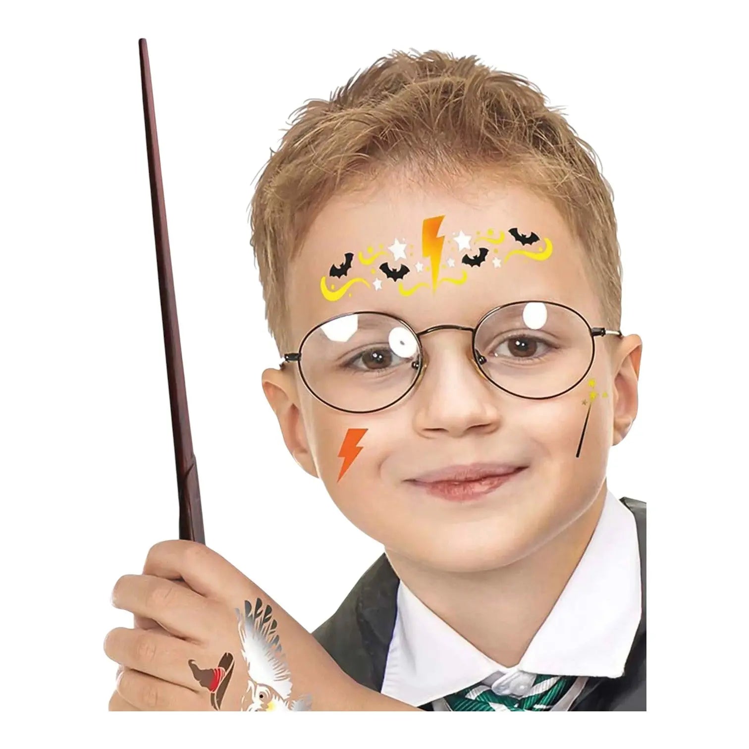 Pochoir maquillage sorcier enfant