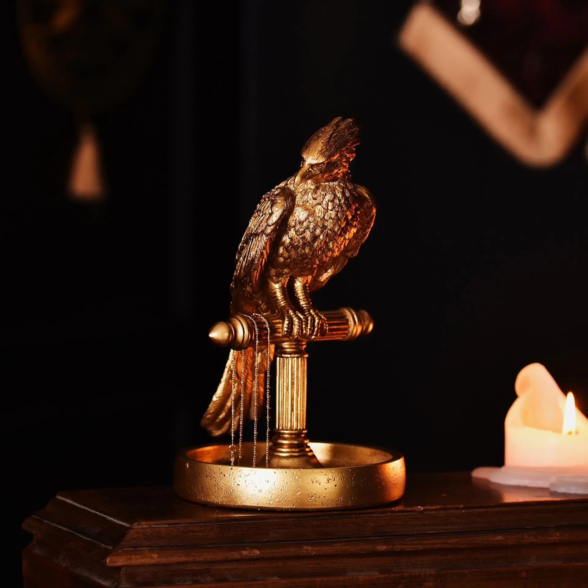 Porte-Bijoux Doré Fumseck, Harry Potter