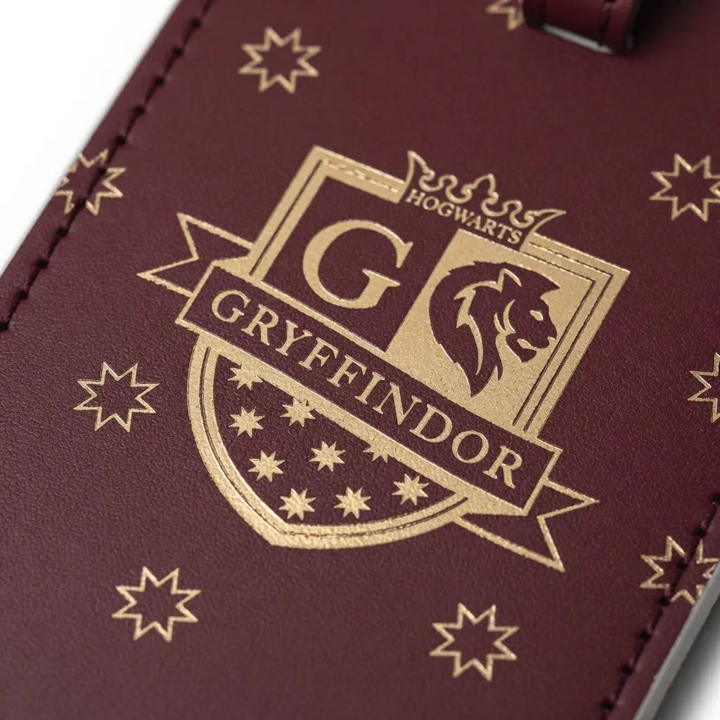 Porte-Passeport et Étiquette Bagage Gryffondor - Cuir PU Harry Potter