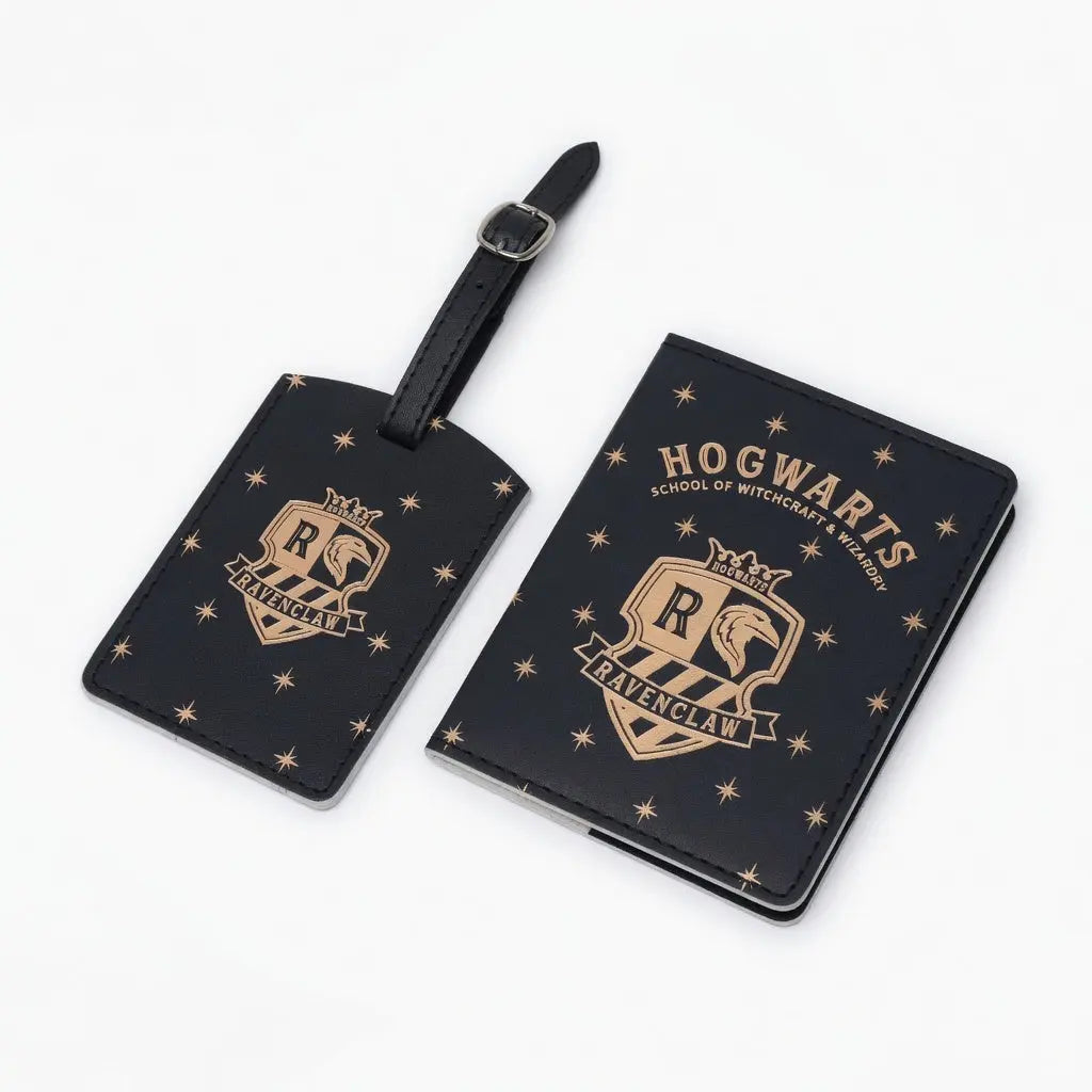 Porte-Passeport et Étiquette Bagage Serdaigle - Cuir PU Harry Potter